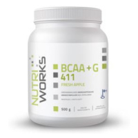 NutriWorks BCAA + Glutamin 4:1:1 500 g fresh apple Varianta: fresh fruit