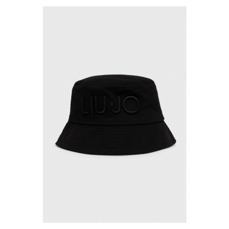 Bavlněná čepice Liu Jo černá barva