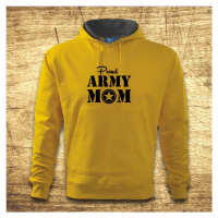 Mikina s kapucňou s motívom Proud army mom