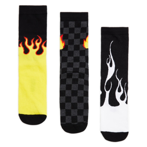 Cropp - Sada 3 párů ponožek - Černý