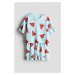 H & M - Bavlněné žerzejové pyžamo - tyrkysová