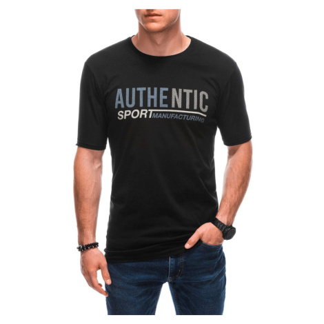 Buďchlap Autentické černé tričko s nápisem S1869