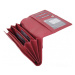 SEGALI Dámská kožená peněženka SG-207 červená