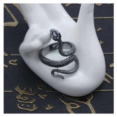 Modní masivní prsten ve tvaru hada