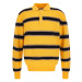 Svetr woolrich striped knitted polo sweater žlutá