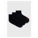 Ponožky Levi's 3-pack černá barva