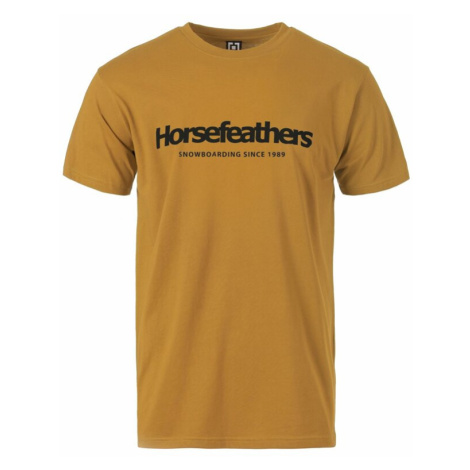 Pánské tričko Horsefeathers QUARTER T-SHIRT spruce žlutá
