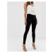 ASOS DESIGN whitby low rise 'skinny' jeans in clean black-Blue