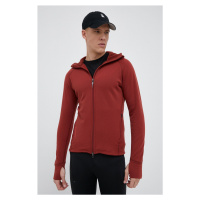 Sportovní mikina Houdini Power červená barva, s kapucí