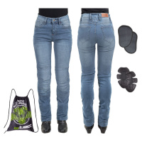 Dámské moto jeansy W-TEC Lustipa modrá