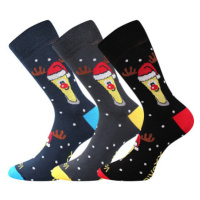 Voxx PiVoXX vánoce Pánské trendy ponožky - 3 páry BM000002069900100222 mix V1