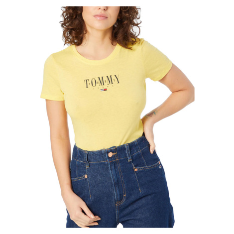 Tommy Jeans dámské žluté tričko Tommy Hilfiger