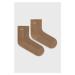 Ponožky Calvin Klein dámské, hnědá barva