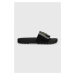 Pantofle Calvin Klein Jeans TRUCK SLIDE MONOGRAM RUBBER M pánské, černá barva
