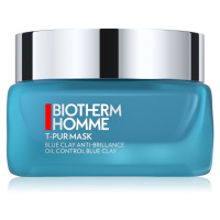 Biotherm Homme T - Pur Blue Face Clay čisticí maska pro hydrataci pleti a minimalizaci pórů 50 m