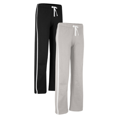 Bavlněné sportovní kalhoty (2 ks), rovný střih Bonprix