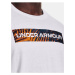 Bílé pánské tričko Under Armour UA WORDMARK PRINT FILL SS - bílá