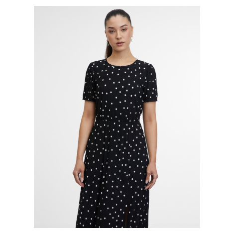 Orsay Černé dámské vzorované šaty - Dámské
