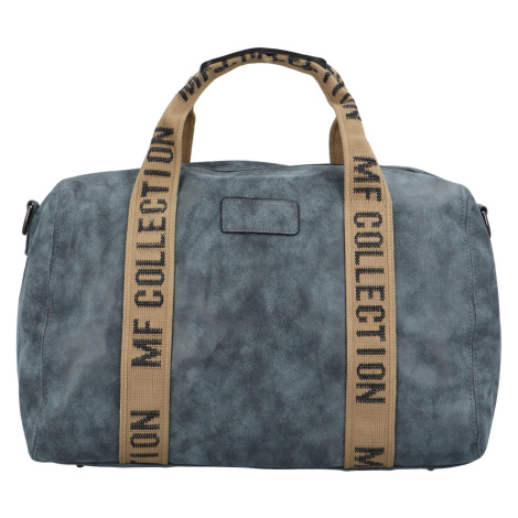 Cestovní dámská koženková kabelka Gita zimní kolekce, modrá MaxFly