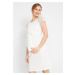 BONPRIX elegantní těhotenské šaty Barva: Bílá, Mezinárodní