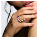 Stříbrný prsten s barevnými vzory