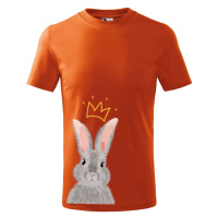 DOBRÝ TRIKO Dětské tričko s potiskem Králík s korunkou