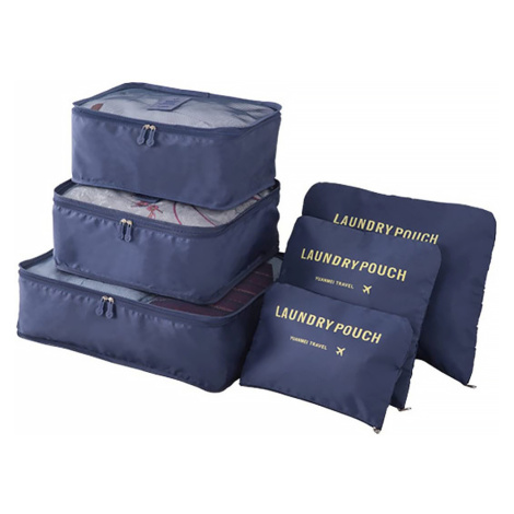 Cestovní tašky organizery do kufru 6v1 Barva: Modrá