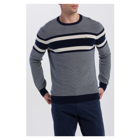 SVETR GANT O1. BRETON STRIPE CREW