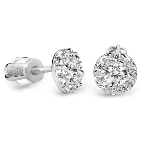Cutie Diamonds Luxusní peckové náušnice z bílého zlata s brilianty DZ60167-30-00-X-2 Cutie Jewellery