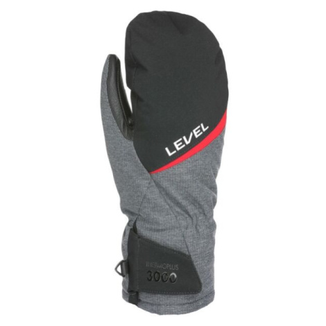 Level ALPINE Pánské lyžařské rukavice, tmavě šedá, velikost