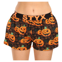 Dámské trenky Styx art sportovní guma Halloween dýně (T1755)