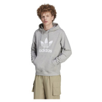 ADIDAS ORIGINALS-TREFOIL HOODY-IM4490-medium grey heather Šedá