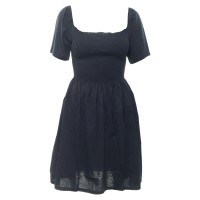jiná značka NA-KD »Puff Sleeve Shirring Mini Dress« šaty< Barva: Černá, Mezinárodní