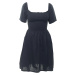 jiná značka NA-KD »Puff Sleeve Shirring Mini Dress« šaty< Barva: Černá, Mezinárodní