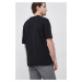 Bavlněné tričko Sisley černá barva, s potiskem