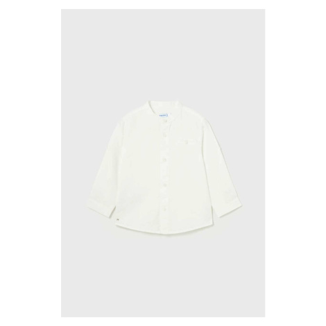 Mayoral chlapecká lněná košile s mao límečkem 1116 - 071