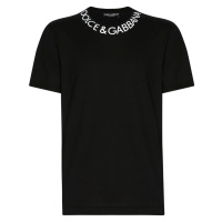DOLCE & GABBANA Neckline Black tričko