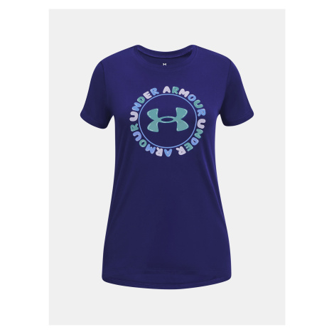 Under Armour Tričko UA Tech Wordmark SSC-BLU - Holky