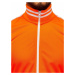 Oranžová pánská mikina na zip bez kapuce retro style Bolf 11113