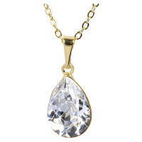 Levien Elegantní dámský náhrdelník Pear Crystal