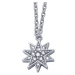 CRYSTalp Třpytivý stříbrný náhrdelník Hvězda s krystaly Sisy 32134.S