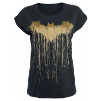 Batman Logo Dripping Dámské tričko černá