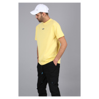 Madmext Men's Yellow T-Shirt with Back Detail 5365