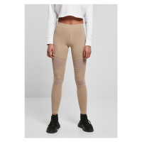 Ladies Tech Mesh Leggings - softtaupe