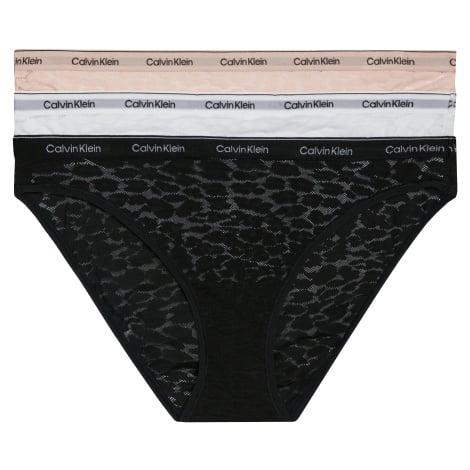 Calvin Klein 3 PACK - dámské kalhotky Bikini PLUS SIZE QD5069E-N8I-plus-size