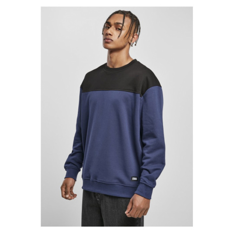 Upper Block Crewneck - darkblue/black Urban Classics