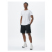 Koton Basic Sports Shorts with Lace-Up Waist with Pocket Detail.