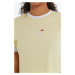 Bavlněné tričko Ellesse žlutá barva, SGJ11884-WHITE