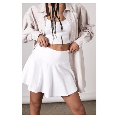 Madmext dámská bílá základní krátká tenisová sukně