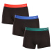 3PACK pánské boxerky Jack and Jones černé (12240403)